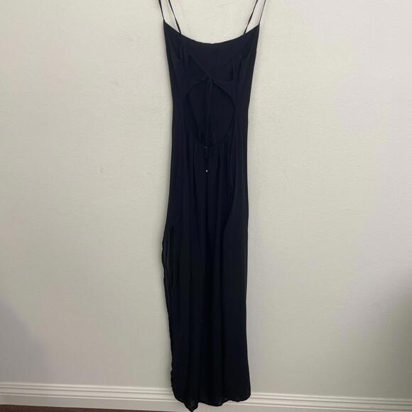 REVOLVE Indah Zera Maxi Dress black open back size XS New $211msrp - Picture 5 of 9
